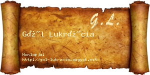 Gál Lukrécia névjegykártya